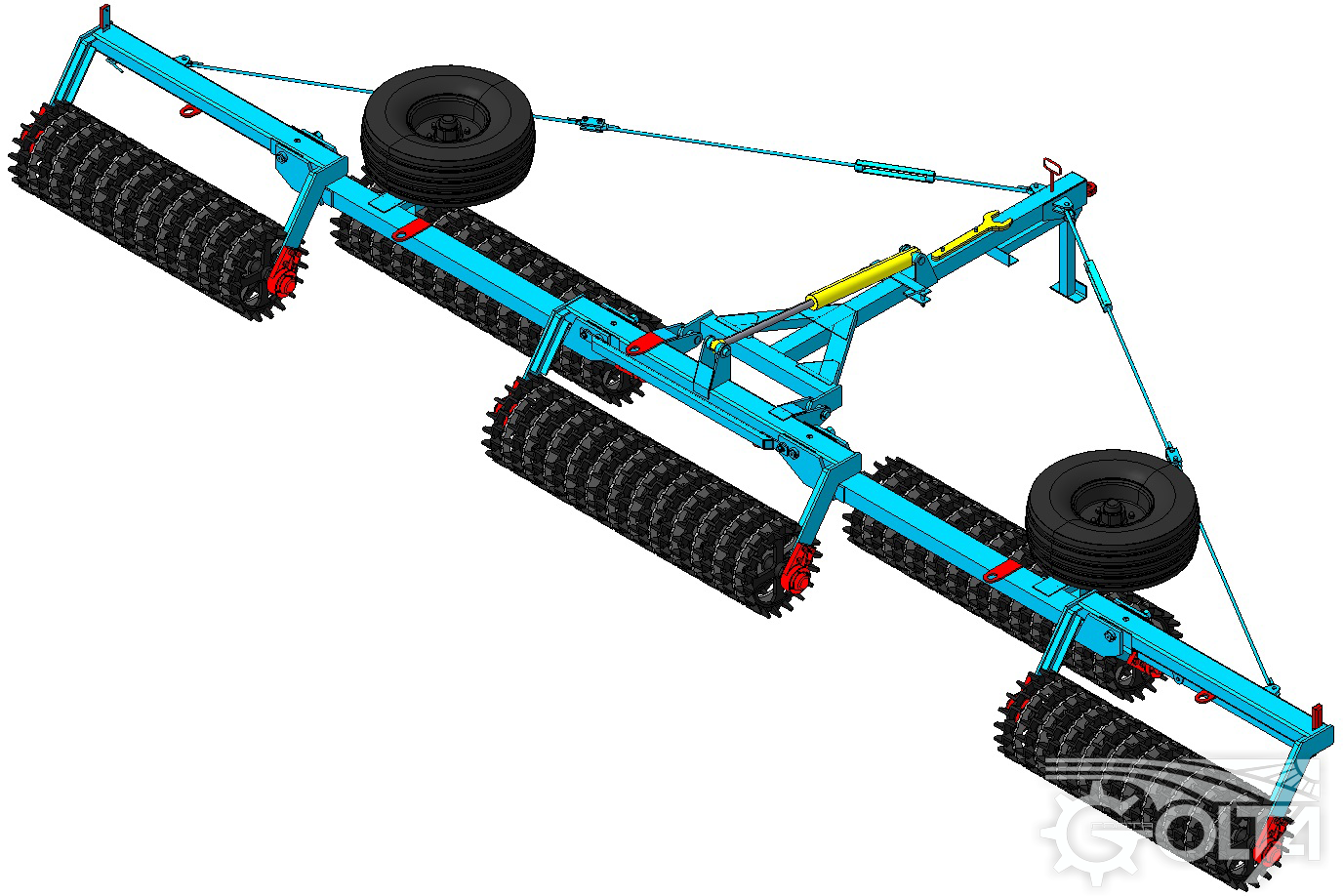 Каток зубчато-шпоровой гидрофицированный КЗШ-9,2Г