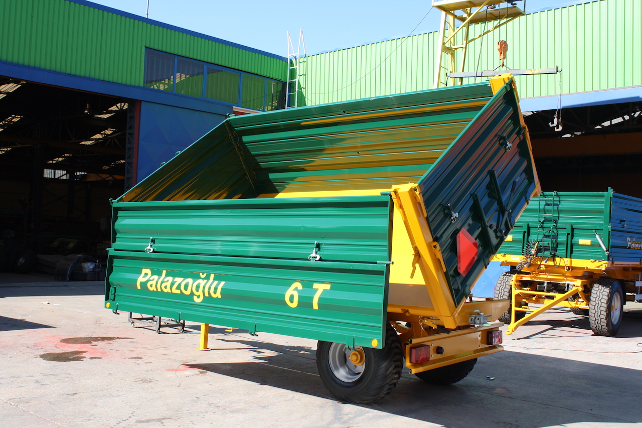 Одноосные прицепы Palazoglu от 1 до 8 тонн