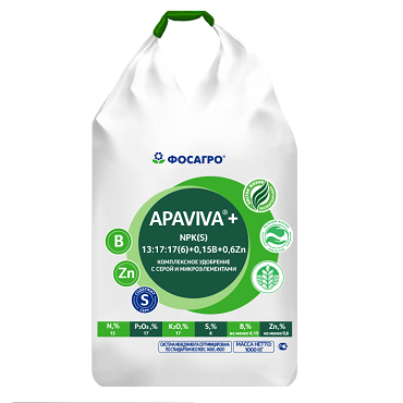 NPK(S)+B+Zn 13:17:17(6)+0,15B+0,6Zn